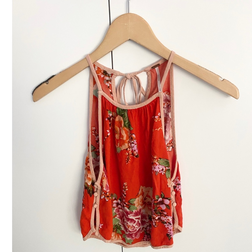 Free People Floral Tank Top